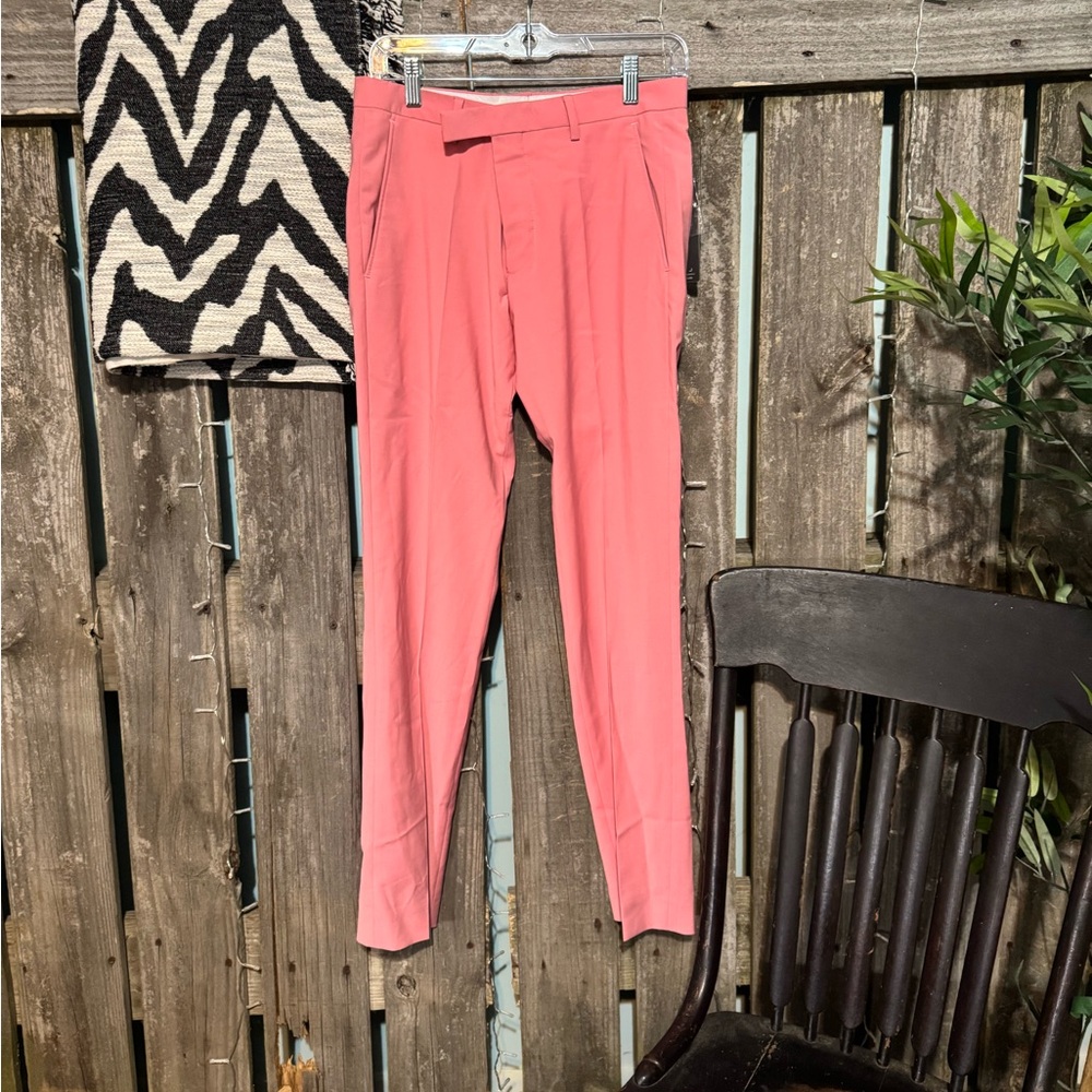Till Death Men's Pink Dress Pants